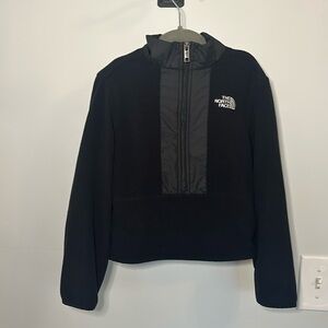 The North Face Black Kids zip fleece